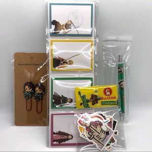 NWT Demon Slayer Pencil Sticky Notes Paper Clips Stickers School Supplies